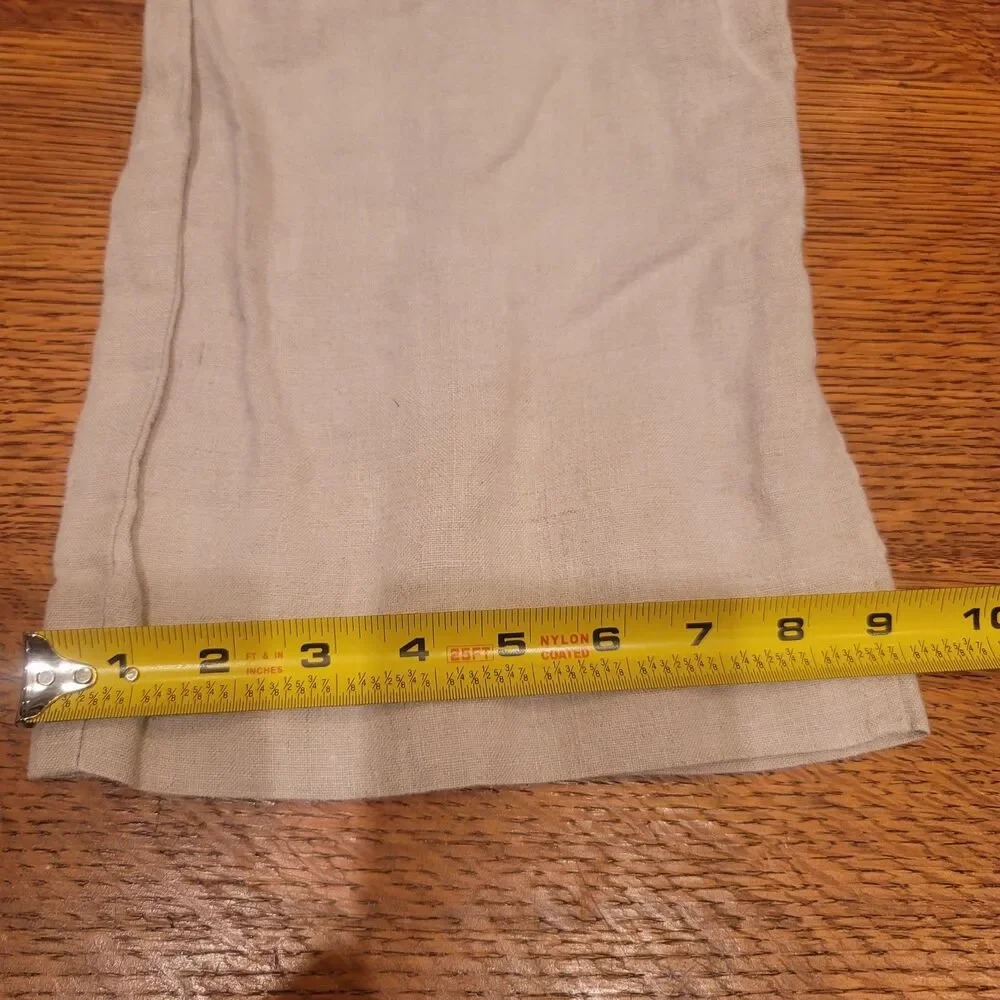 Cubavera 100% Linen Beige Dress Pants Flat Front Classic Men's 38X30